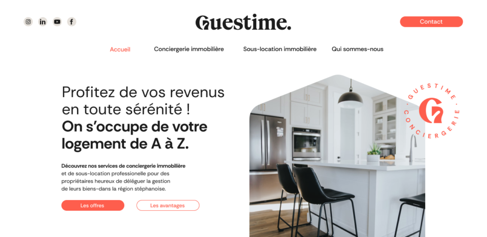 Guestime site internet