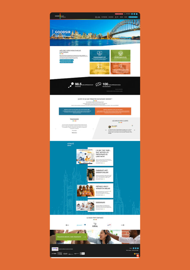 site internet goodsir english