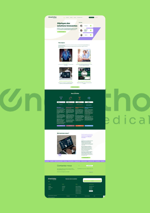 Site internet OneOrtho