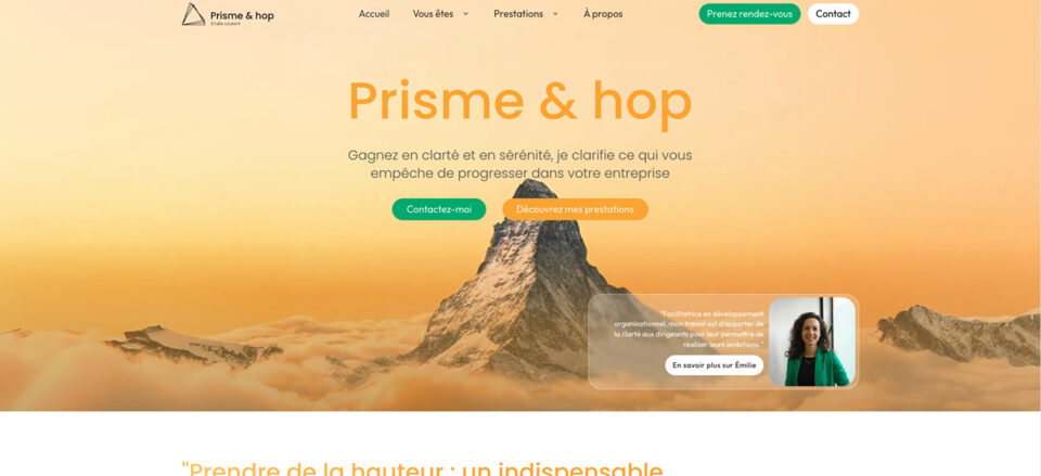 Prisme & Hop site internet