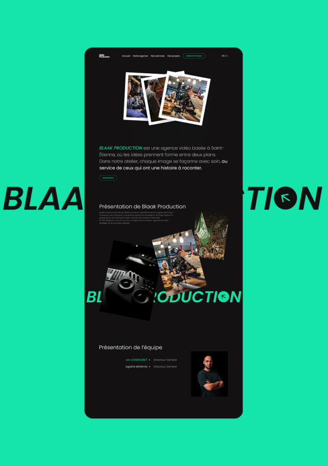 blaak production site web