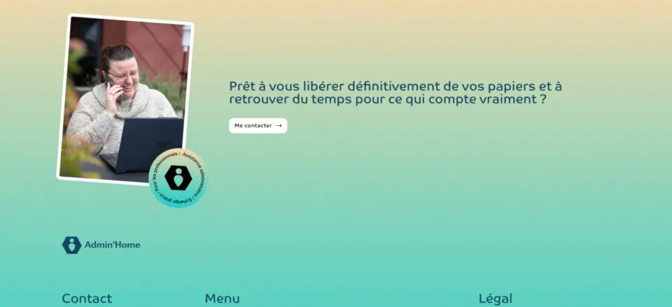Admin'Home footer
