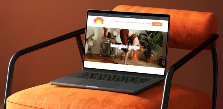 Mockup du site Imagine Yoga