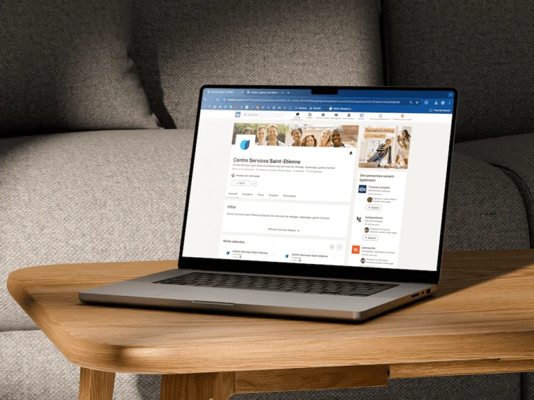 Mockup du site Centre Services