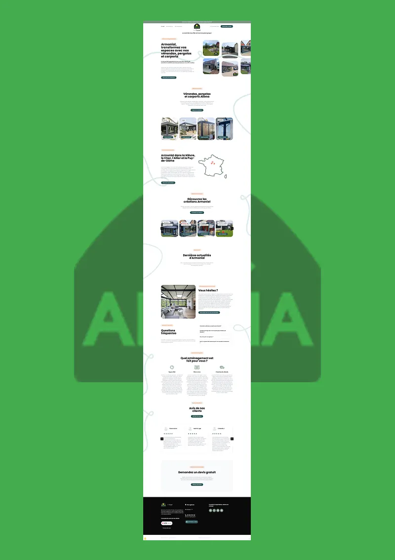 Site internet de Armonial réalisé par Codaza