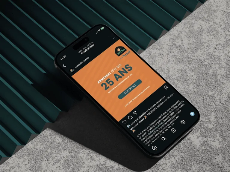 Mockup du site Armonial