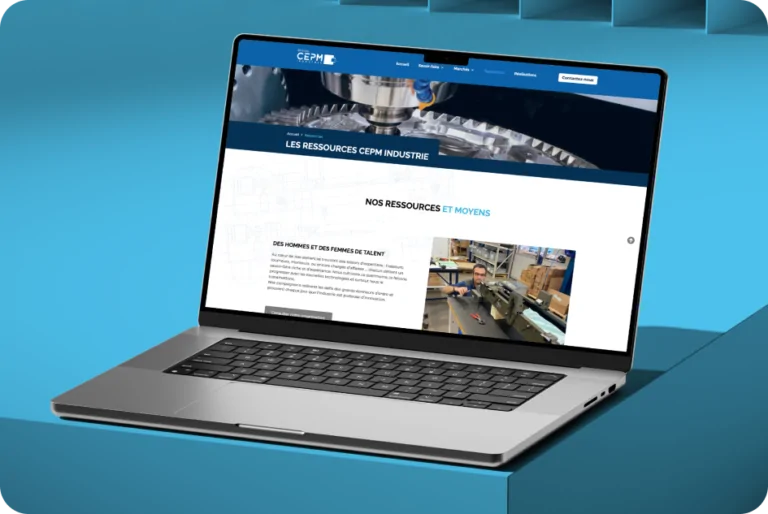 Mockup du site CEPM