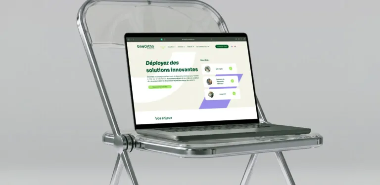 Mockup du site OneOrtho