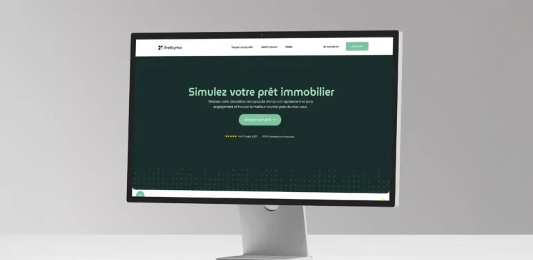 Mockup du site Prettymo