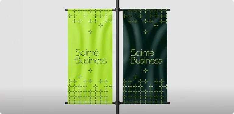 Mockup du site Sainté Business